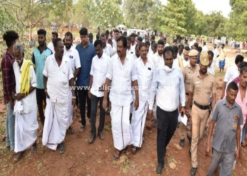 வெடி விபத்து நடந்த கிராமத்தில் அமைச்சர் ஆய்வு!