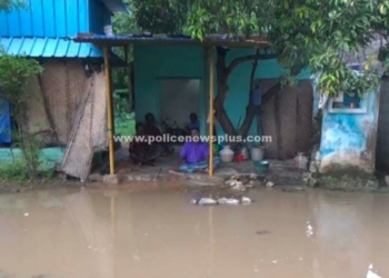 கோரையார் காலணி குடியிருப்பு பகுதியில் சூழ்ந்த மழை நீர்!