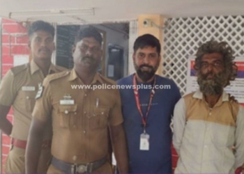 மனநலம் பாதிக்கப்பட்டு சுற்றித்திரிந்தவரை மீட்ட  காவல் ஆய்வாளர்