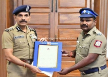தலைமை காவலருக்கு D.G.P யின் பாராட்டு!