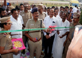 நவீன வசதிகளை கொண்ட புறக்காவல் சாவடி துவங்கிய S.P