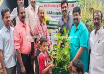 காரியாபட்டியில் இல்லங்கள் தோறும் மரக்கன்றுகள் நடும் திட்டம்!