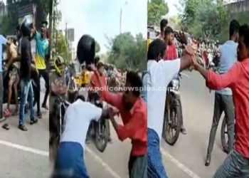 கல்லூரி வாசலில் இளைஞர்கள் போதையில் ரகளை!