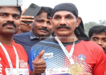 மாரத்தானில் கலந்துகொண்ட D.G.P அவர்கள்