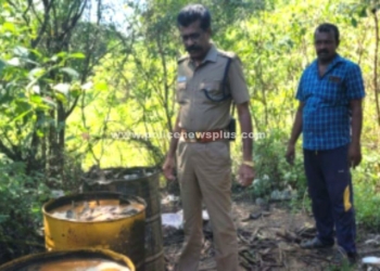 மலைமேல் அதிரடி சோதனை லிட்டர் கணக்கில் சாராயம்!