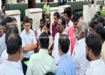 ரயில்வே மேம்பாலப் பணிககள் M.L.A நேரில் ஆய்வு