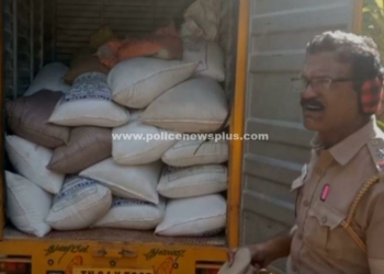 கடத்தப்பட்ட 44 மூட்டை அரிசி பறிமுதல்!