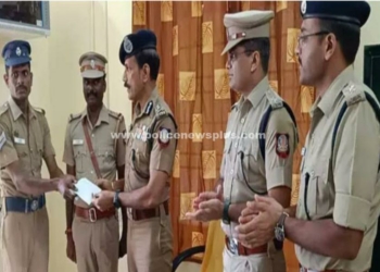 ஒலக்கூர் காவலருக்கு வெகுமதி வழங்கிய டி.ஜி.பி