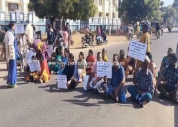 கிராம மக்கள் சாலை மறியல்