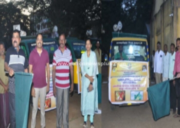 காரைக்குடியில் வாகனப் பேரணி