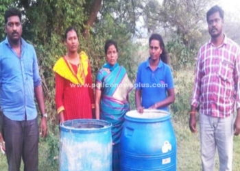 வலையாம்பட்டு காட்டுப்பகுதியில் கள்ளச்சாராய ஊறல்!