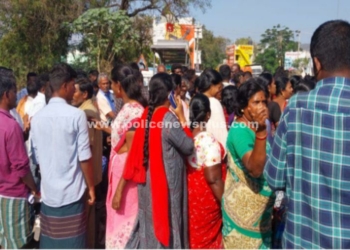 கிழாநேரி பகுதிகளில் 300 பேர் சாலை மறியல்!