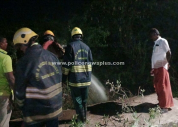 பெரும் அசம்பாவிதத்தை தவிர்த்த தீயணைப்புத் துறையினர்