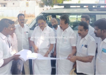 ரயில்வே மேம்பால பணிகளை அமைச்சர் ஆய்வு