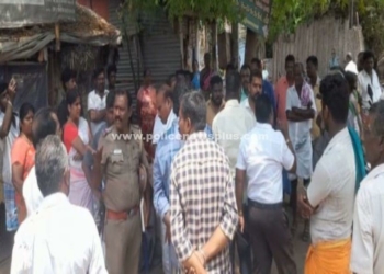 அதிகாரிகளை பொதுமக்கள் முற்றுகையிட்டதால் பரபரப்பு