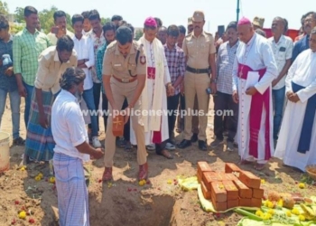 மறுவாழ்வு இல்லத்திற்கு அடிக்கல் நாட்டிய S.P