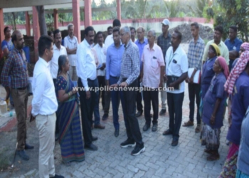 பேரூராட்சியில் அரசு துறை உயர் அதிகாரிகள் நேரில் ஆய்வு