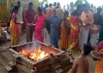 மதுரை அருகே மிளகாய் யாக பூஜை