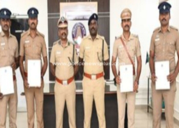 துரிதமாக செயல்பட்ட காவல்துறையினருக்கு கௌரவிப்பு