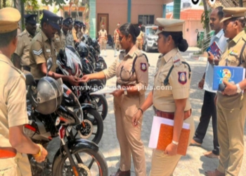 புதிய 12 இரு சக்கர வாகனங்களை வழங்கிய S.P