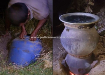 ஏரி அருகே போதை உற்பத்தியில் சிக்கிய வாலிபர்