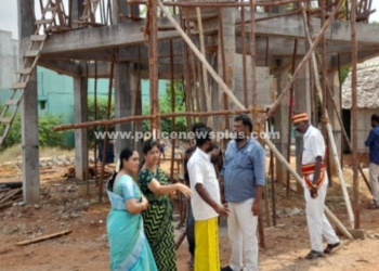 சிவகாசி அருகே மேயர் நேரில் ஆய்வு