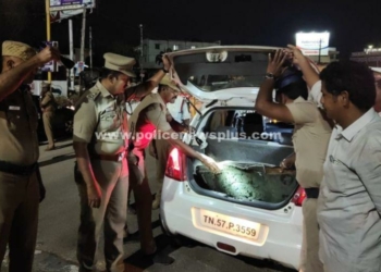 இரவில் அதிரடியாக வாகன சோதனை