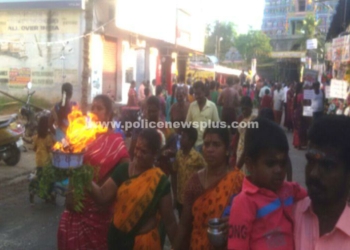 ஏராளமான பக்தர்கள் அக்கினிச்சட்டி எடுத்து நேர்த்திக்கடன்