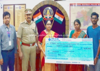 விபத்து காப்பீட்டுத் தொகை வழங்கிய S.P