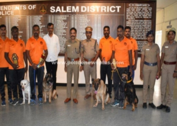 பரிசுகளை அள்ளிய சேலம் காவல்துறையின் மோப்ப நாய்கள்