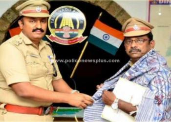 பணி ஓய்வு பெற உள்ள காவல்துறையினரை கௌரவித்த S.P