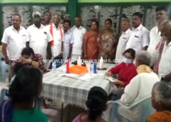 மதுரை அருகே இலவச கண் பரிசோதனை முகாம்