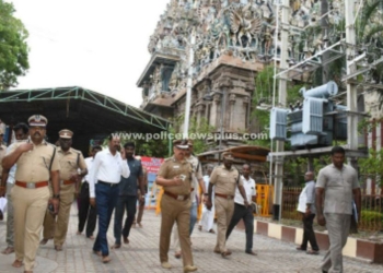 சித்திரைத் திருவிழா ஏற்பாடுகளை ஆய்வு செய்த A.D.G.P