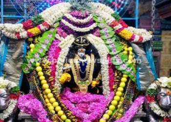 சிவகாசியில் தவக்கோலம் காட்சியில் எழுந்தருளிய அம்மன்