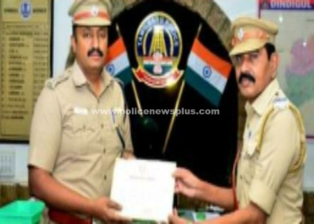 ஓய்வு பெற உள்ள காவல்துறையினரை கௌரவித்த S.P