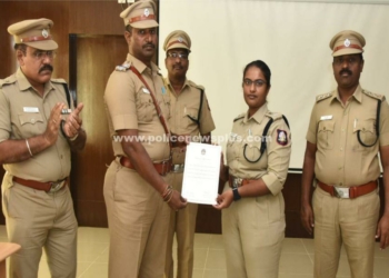 காவல்துறையினரை கௌரவித்த இராணிப்பேட்டை S.P