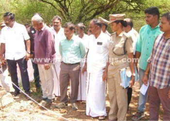 கிராமங்களில் சாலை வசதி எம்.எல்.ஏ.வனத்துறை அதிகாரிகள் ஆய்வு