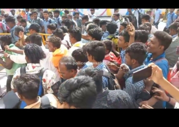 செல்போன் பறிப்பு வடமாநில இளைஞர்களை விரட்டிப் பிடித்த பள்ளி மாணவர்கள்  பரபரப்பு