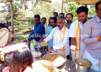 நகராட்சி தலைவர் தலைமையிலான மாபெரும் அன்னதான விழா