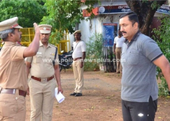 காவலர்களின் வாராந்திர கவாத்து பயிற்சி S.Pஆய்வு