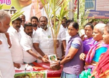 மரக்கன்றுகளை வழங்கி மாநாட்டுக்கு அழைப்பு