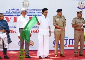 வீரா மீட்புவாகனத்தின் பயன்பாட்டினை கொடியசைத்து தொடங்கி வைத்தார் தமிழ்நாடு முதலமைச்சர்