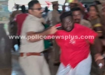 திண்டுக்கல் ரயில் நிலையத்தில் ரயில் மறியல் போராட்டம்