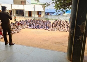 அரசு மேல் நிலைப்பள்ளி மாணவர்களுக்கு போதை பொருள் தடுப்பு விழிப்புணர்வு