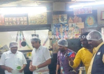 பிரியாணி கடைக்கு சுகாதாரமற்ற முறையில் உணவு தயாரித்ததாக உணவு பாதுகாப்புத் துறையினர் நோட்டீஸ்