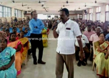 தனியார் பள்ளி பேருந்து ஓட்டுனர்களுக்கு விழிப்புணர்வு முகாம்