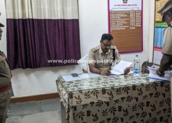 திருவாரூர் எஸ்.பி ஆய்வு