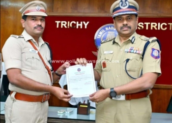 சிறப்பாக பணியாற்றிய காவல்துறை அதிகாரிகளுக்கு காவல்துறை தலைவர் சான்றிதழ்