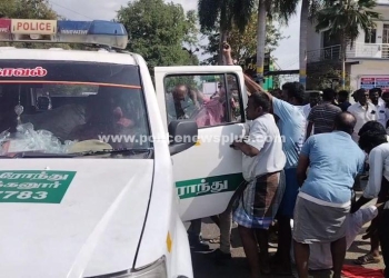 விபத்தில் காயம் பட்டவர்களை காப்பாற்றிய காவலர்கள்