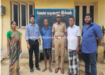 மனநலம் பாதிக்கப்பட்டு நபரை உரியவரிடம் ஒப்படைத்த மாவட்ட காவல்துறையினர்